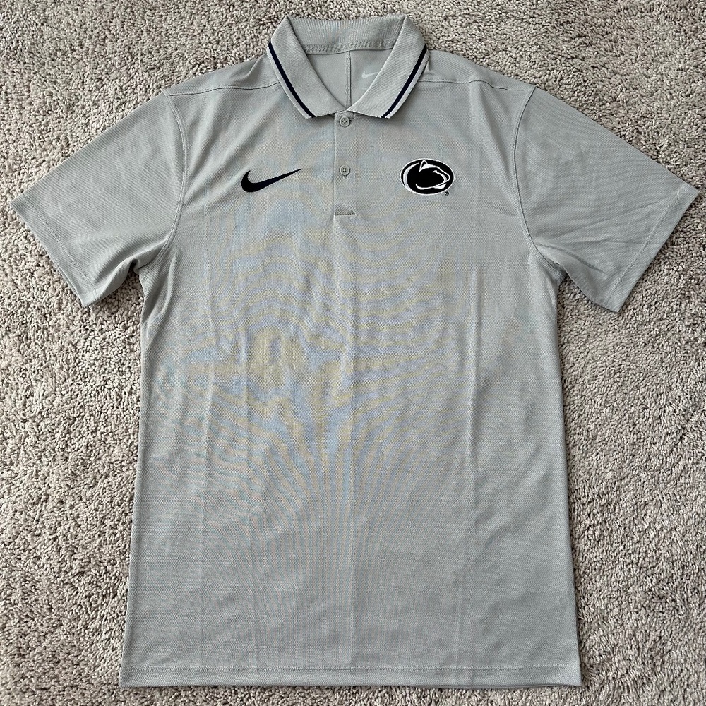 Penn State Nike Silver/Gray Coaches Polo